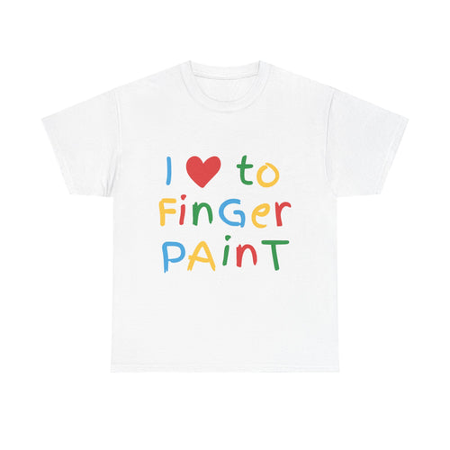 I love to finger paint