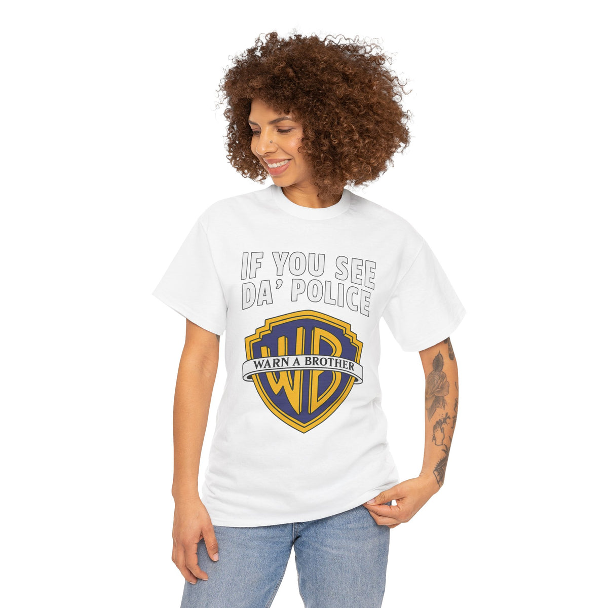 Warn a Brother – Funny Movie Studio Parody T-Shirt