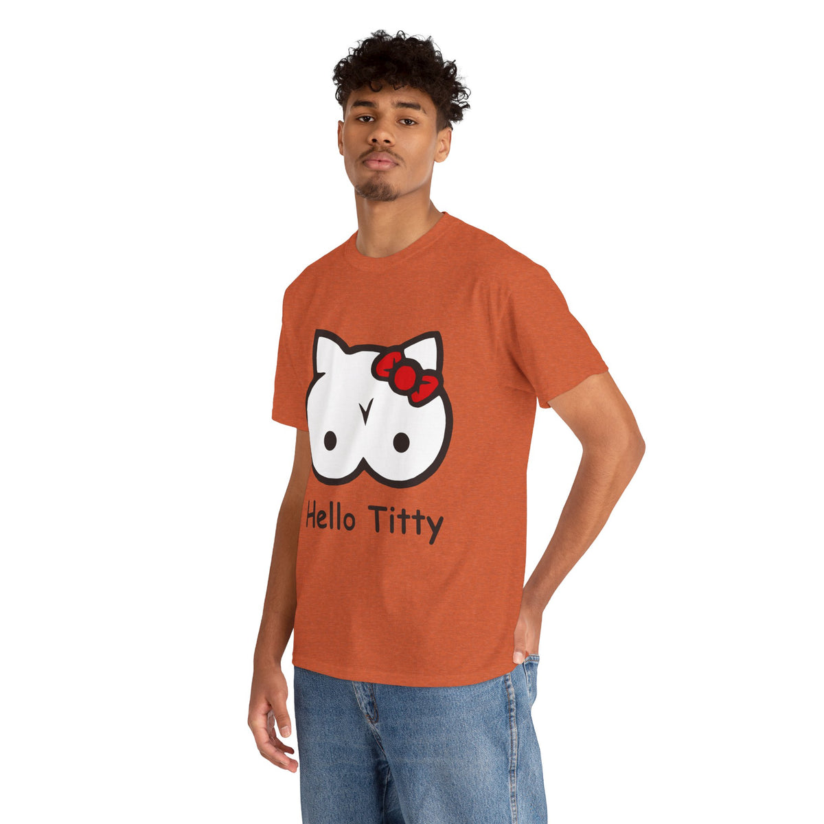 Hello Titty – Funny Offensive Parody T-Shirt