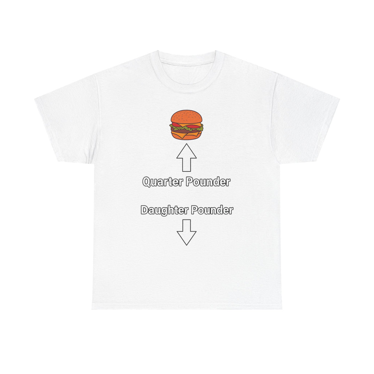 Daughter Pounder Funny Food Graphic T-Shirt