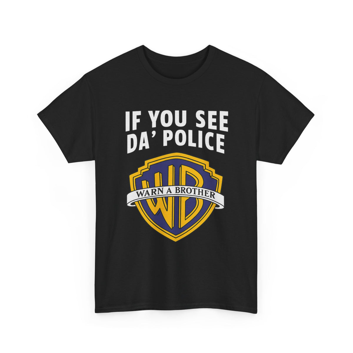 Warn a Brother – Funny Movie Studio Parody T-Shirt