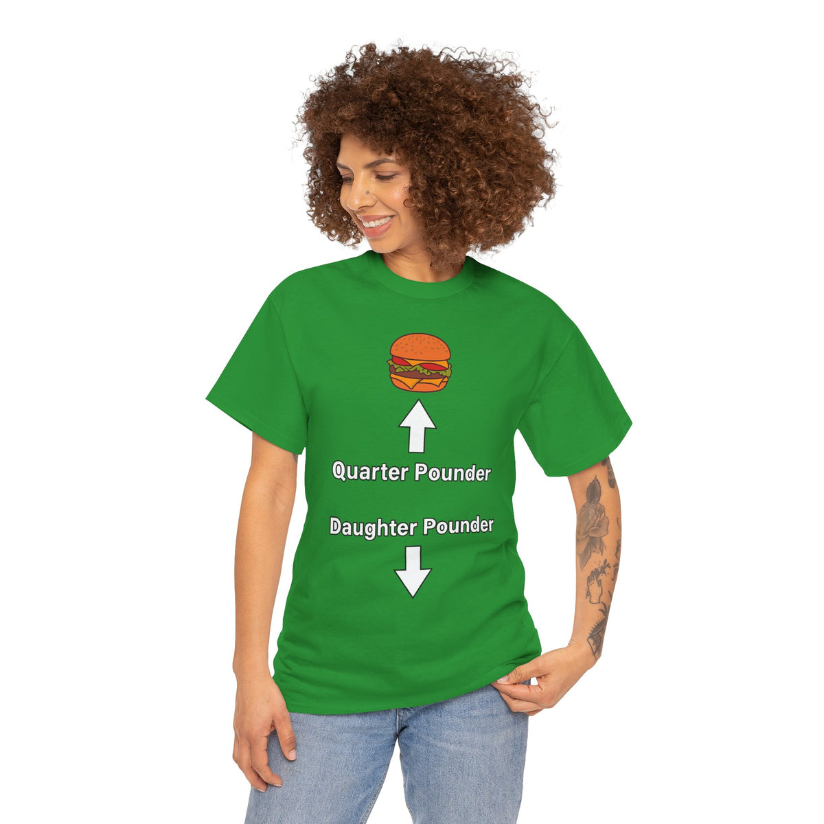 Daughter Pounder Funny Food Graphic T-Shirt