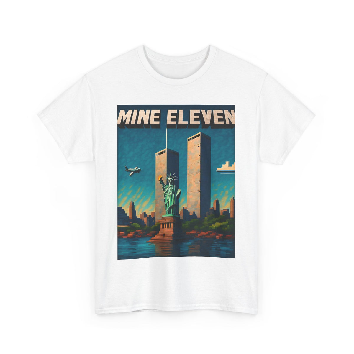 Mine Eleven – Funny Sci-Fi Gamer Parody T-Shirt