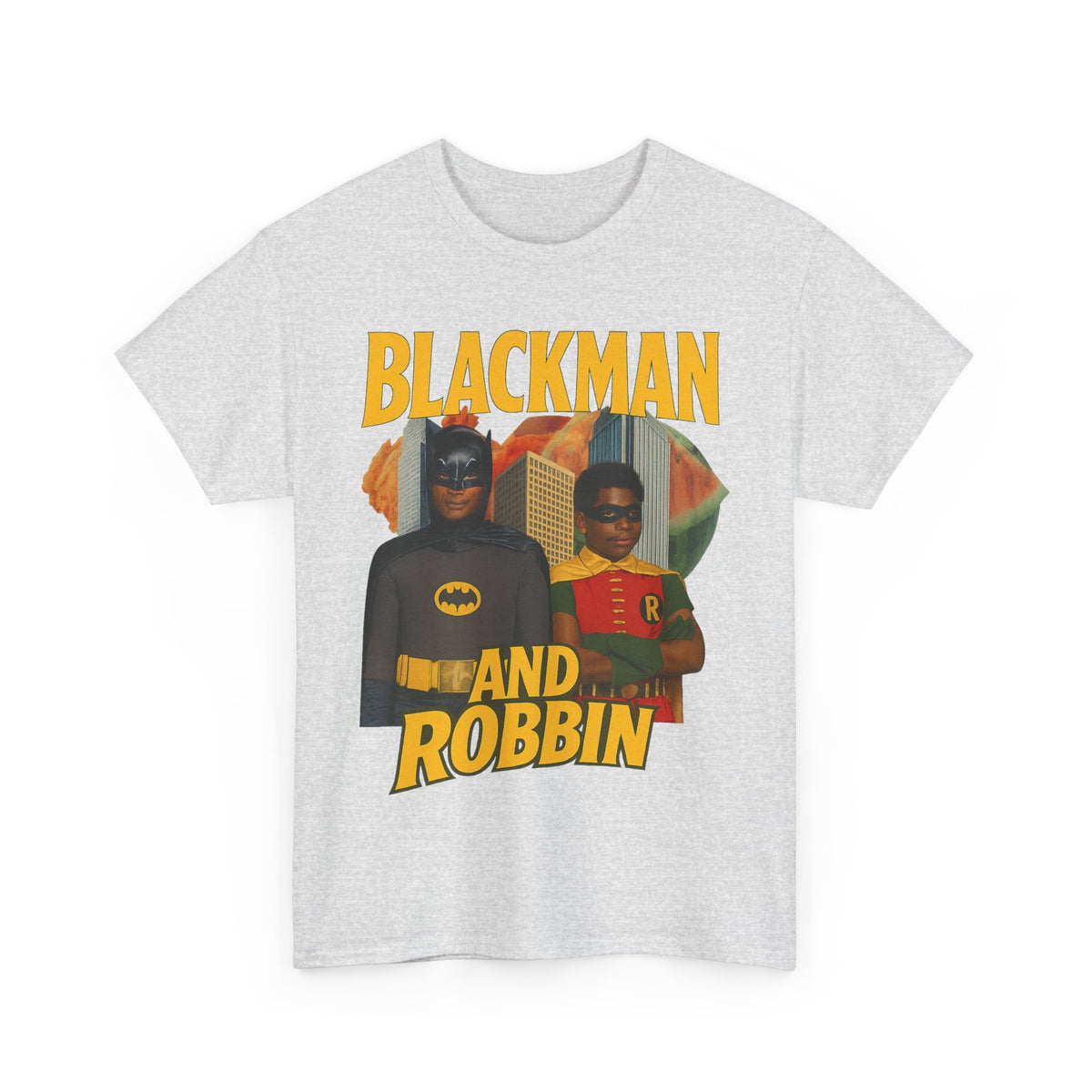 Blackman And Robbin - Superhero Parody Graphic T-Shirt