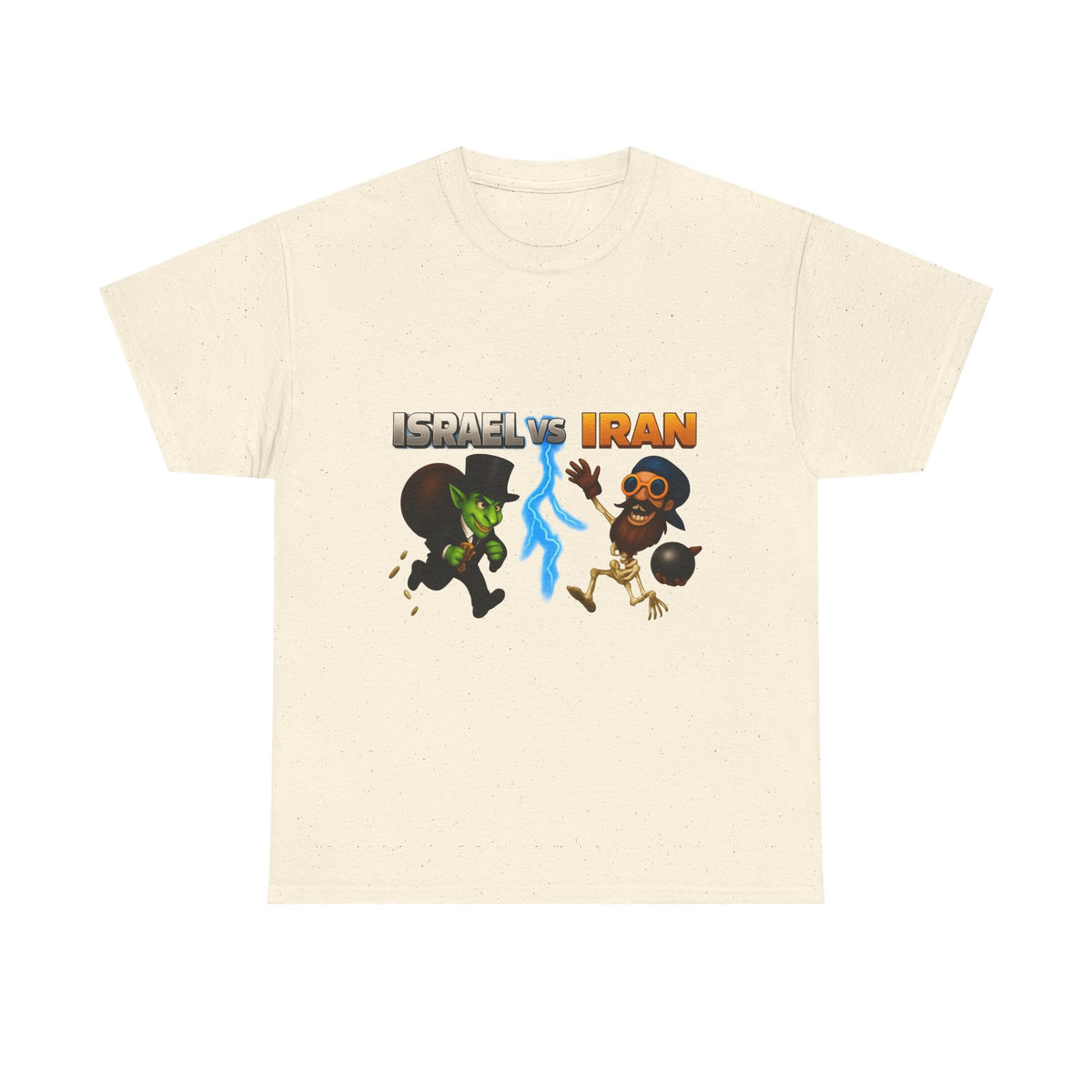 Isreal VS Iran - Funny Geopolitics Meme Graphic T-Shirt