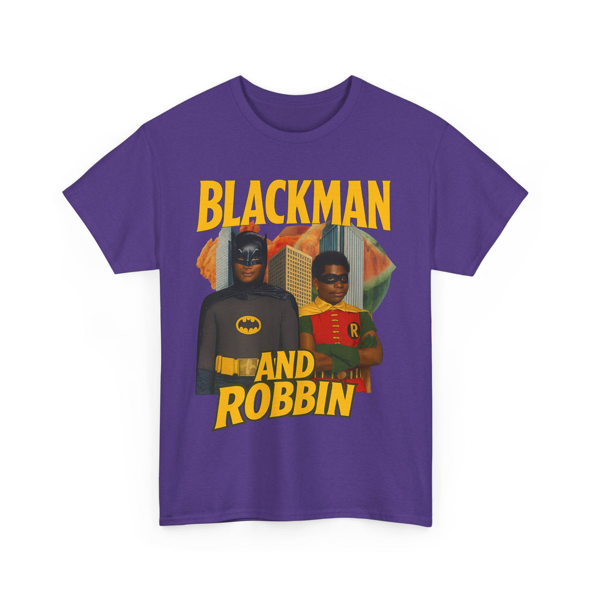 Blackman And Robbin - Superhero Parody Graphic T-Shirt