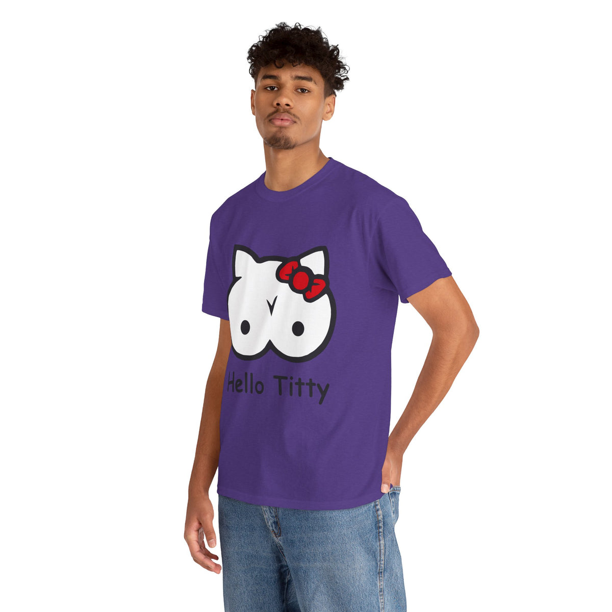 Hello Titty – Funny Offensive Parody T-Shirt