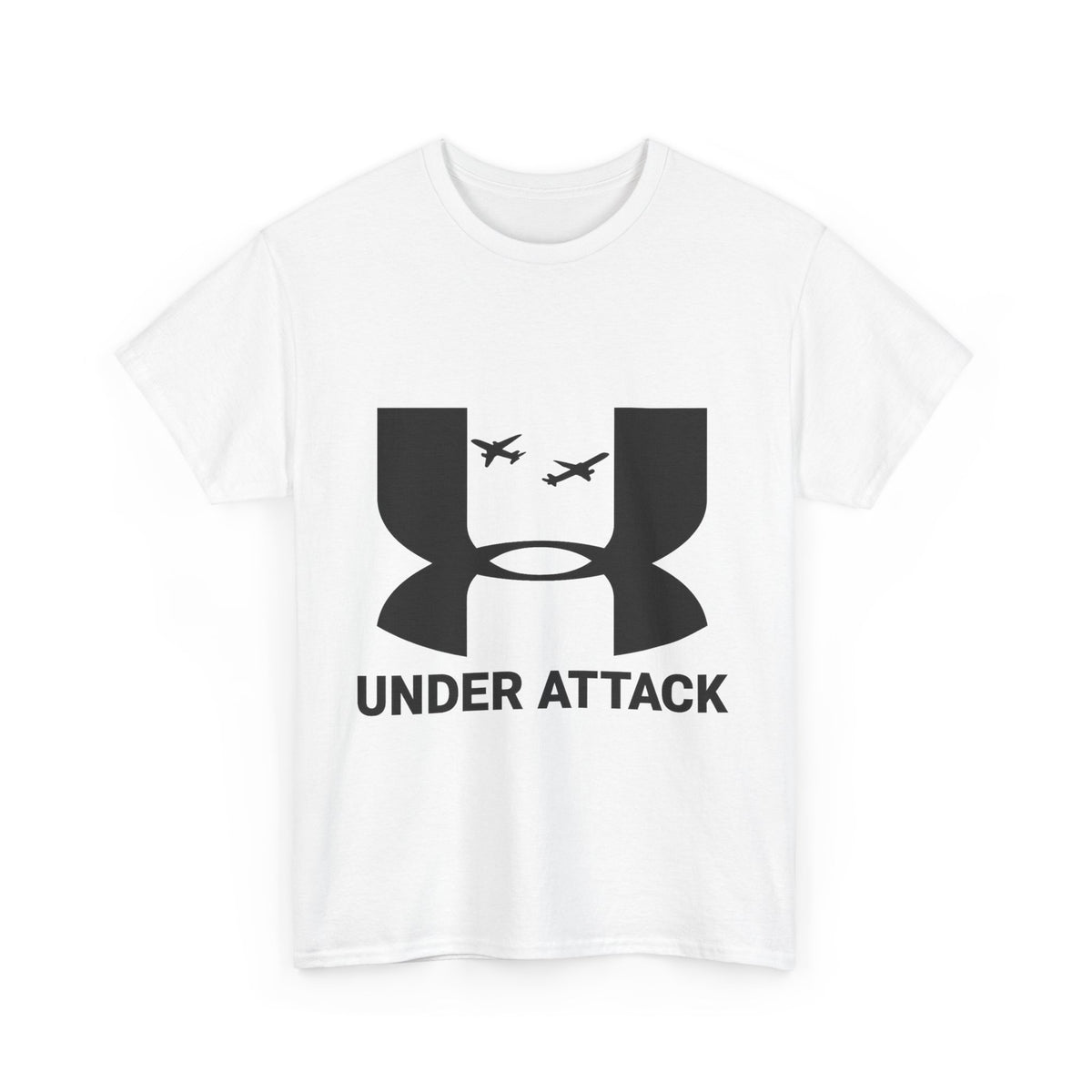 Under Attack – Funny Sportswear Parody T-Shirt