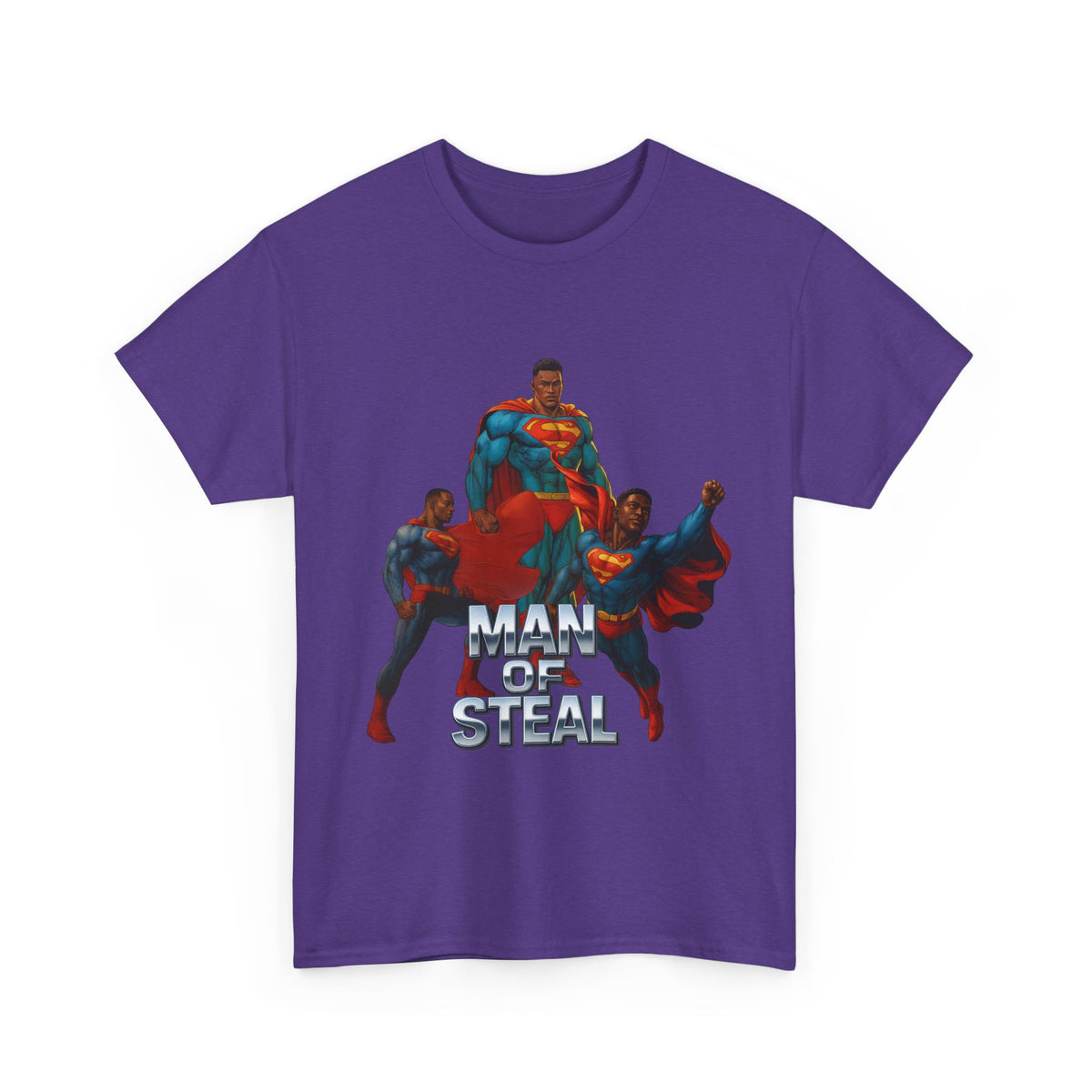 Man of Steal 2 – Funny Superhero Parody T-Shirt