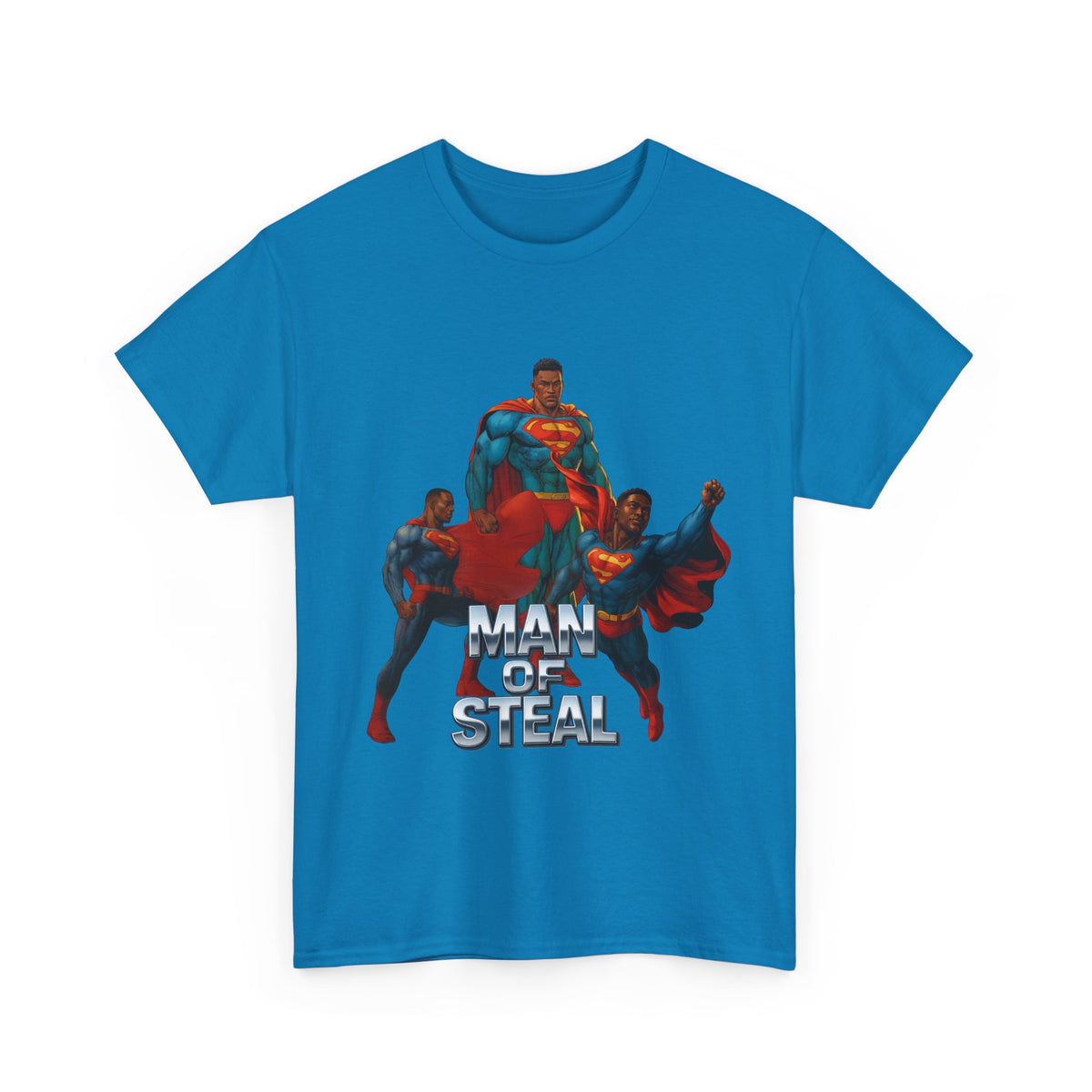 Man of Steal 2 – Funny Superhero Parody T-Shirt