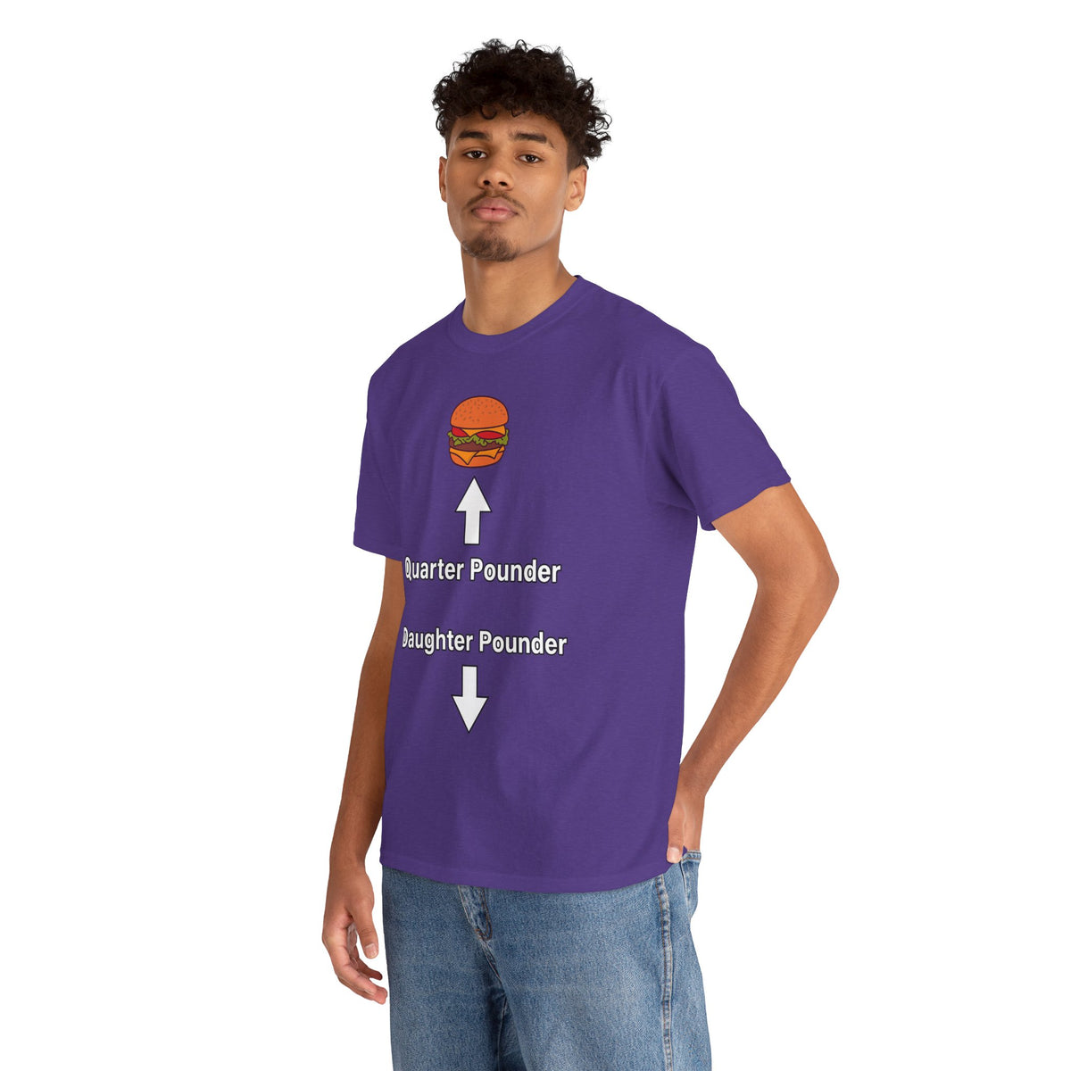 Daughter Pounder Funny Food Graphic T-Shirt