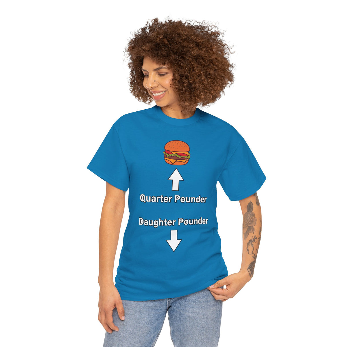 Daughter Pounder Funny Food Graphic T-Shirt