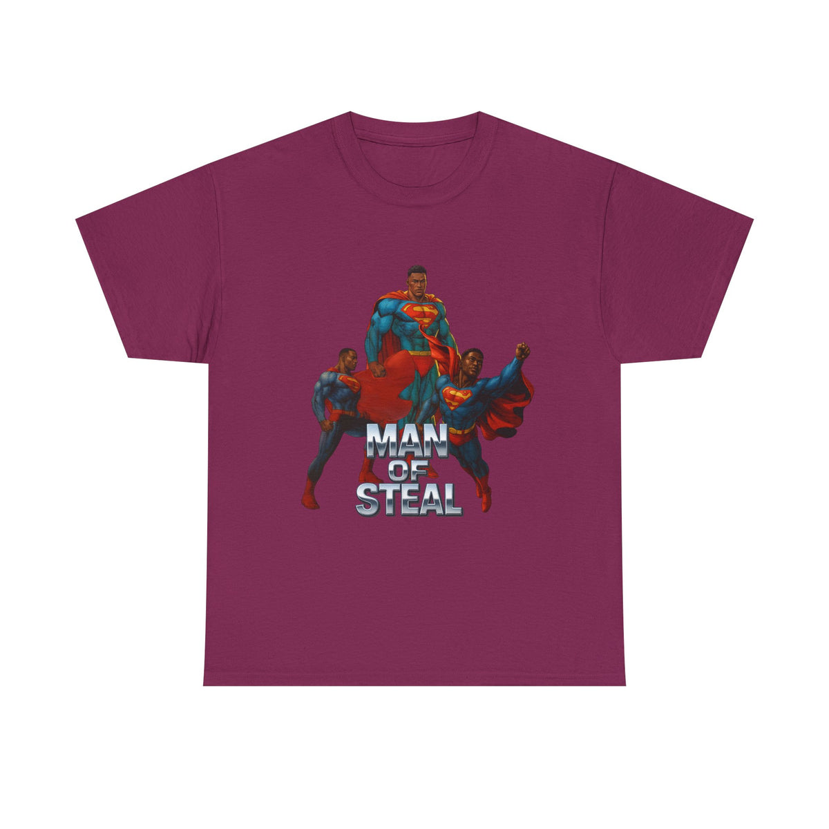 Man of Steal 2 – Funny Superhero Parody T-Shirt