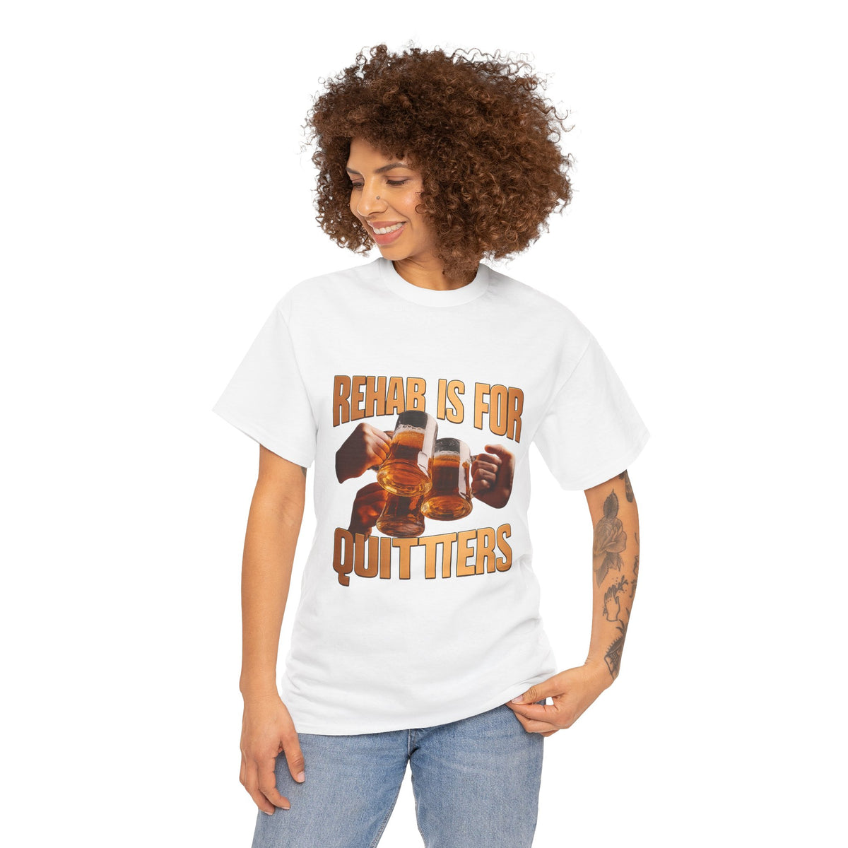 Rihab Is for Quitters – Funny Sarcastic T-Shirt