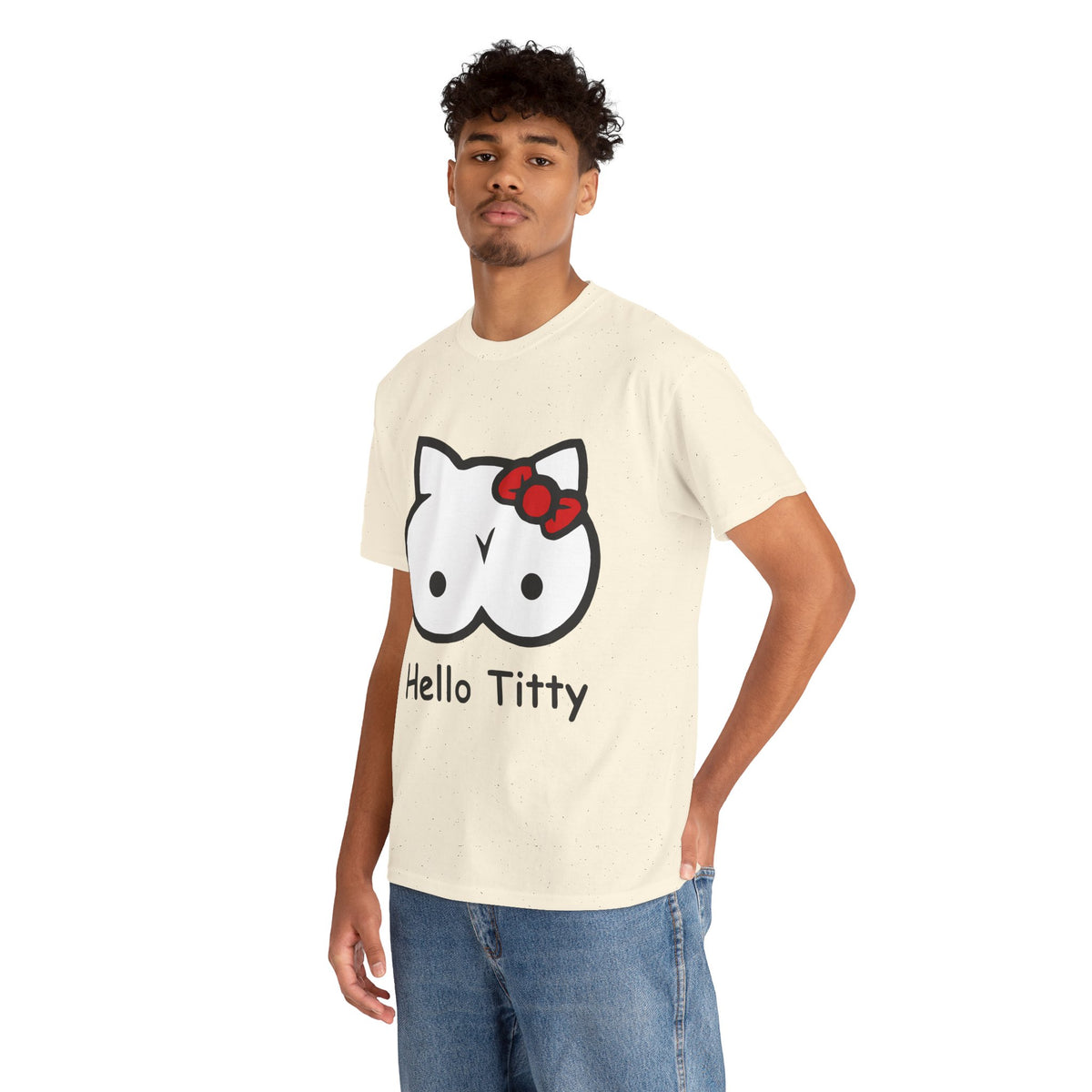 Hello Titty – Funny Offensive Parody T-Shirt