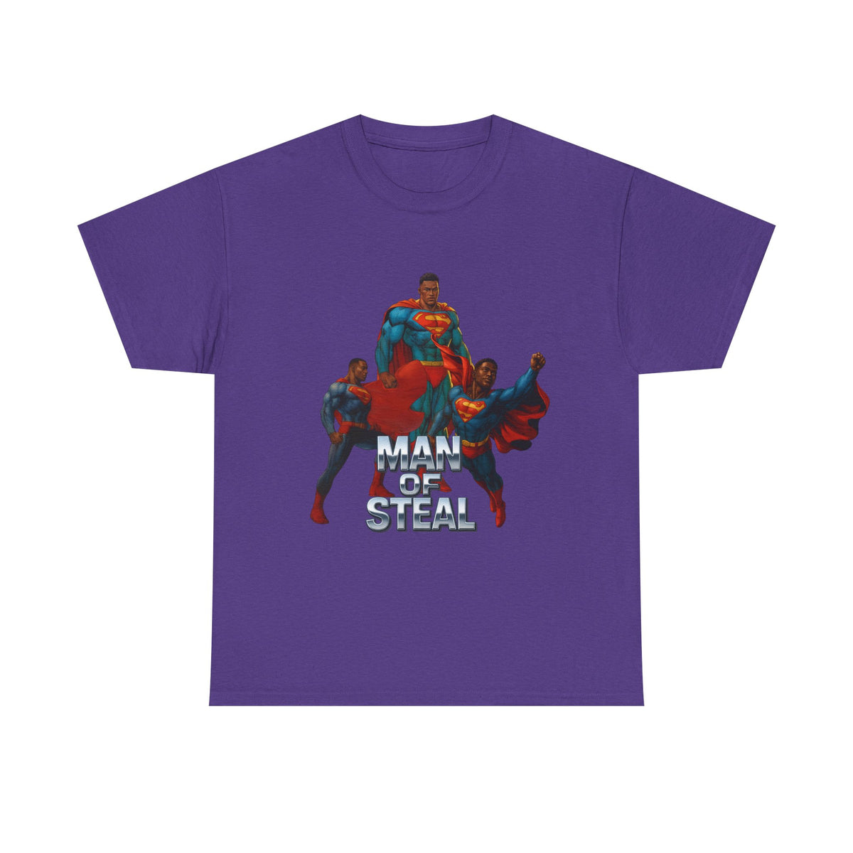 Man of Steal 2 – Funny Superhero Parody T-Shirt