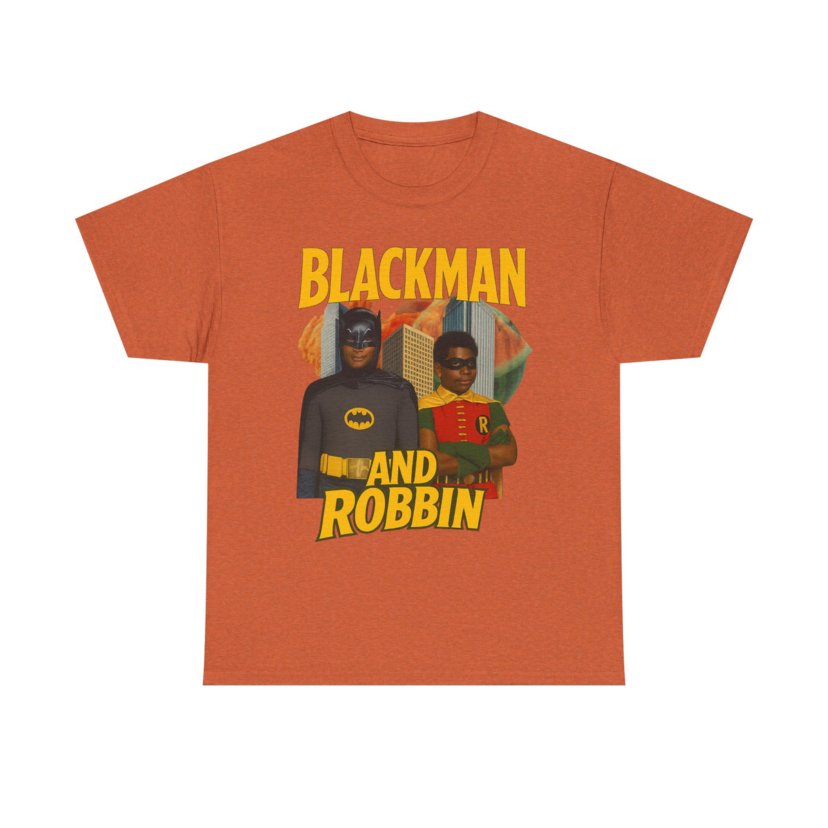 Blackman And Robbin - Superhero Parody Graphic T-Shirt