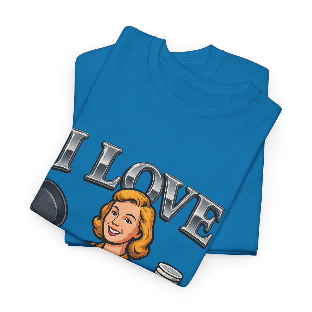 I Love Women's Sports Funny Graphic T-Shirt