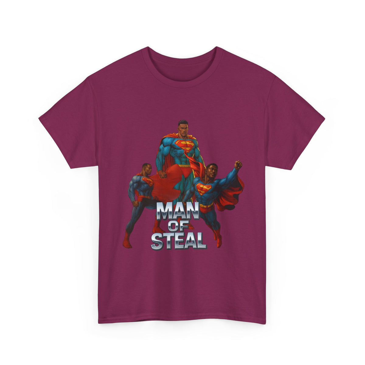 Man of Steal 2 – Funny Superhero Parody T-Shirt