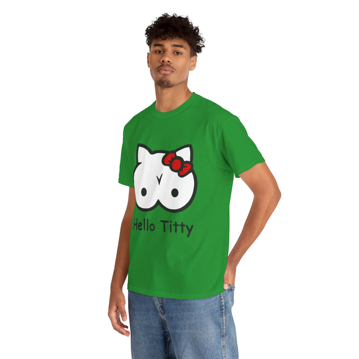 Hello Titty – Funny Offensive Parody T-Shirt