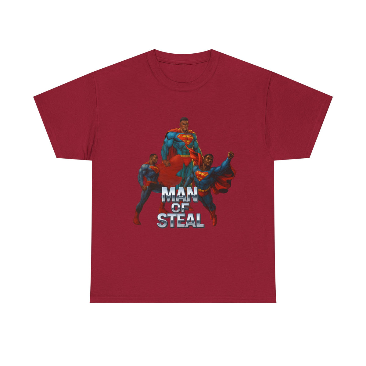 Man of Steal 2 – Funny Superhero Parody T-Shirt