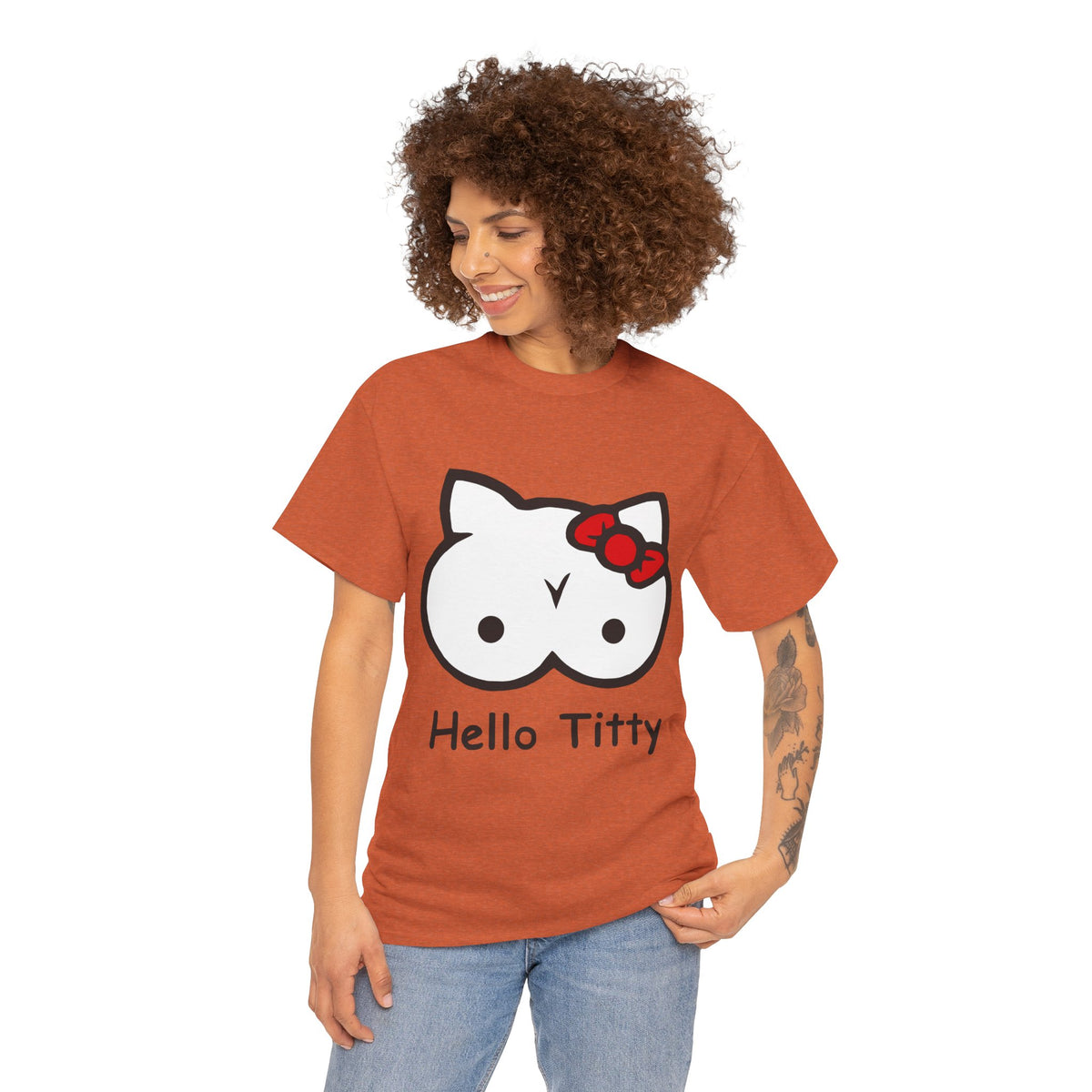 Hello Titty – Funny Offensive Parody T-Shirt