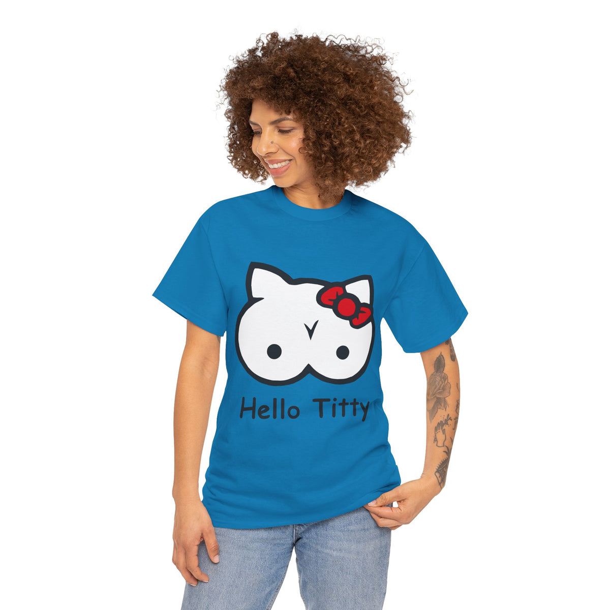 Hello Titty – Funny Offensive Parody T-Shirt