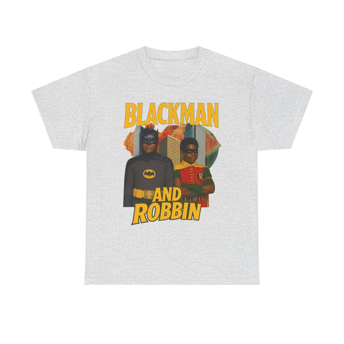 Blackman And Robbin - Superhero Parody Graphic T-Shirt