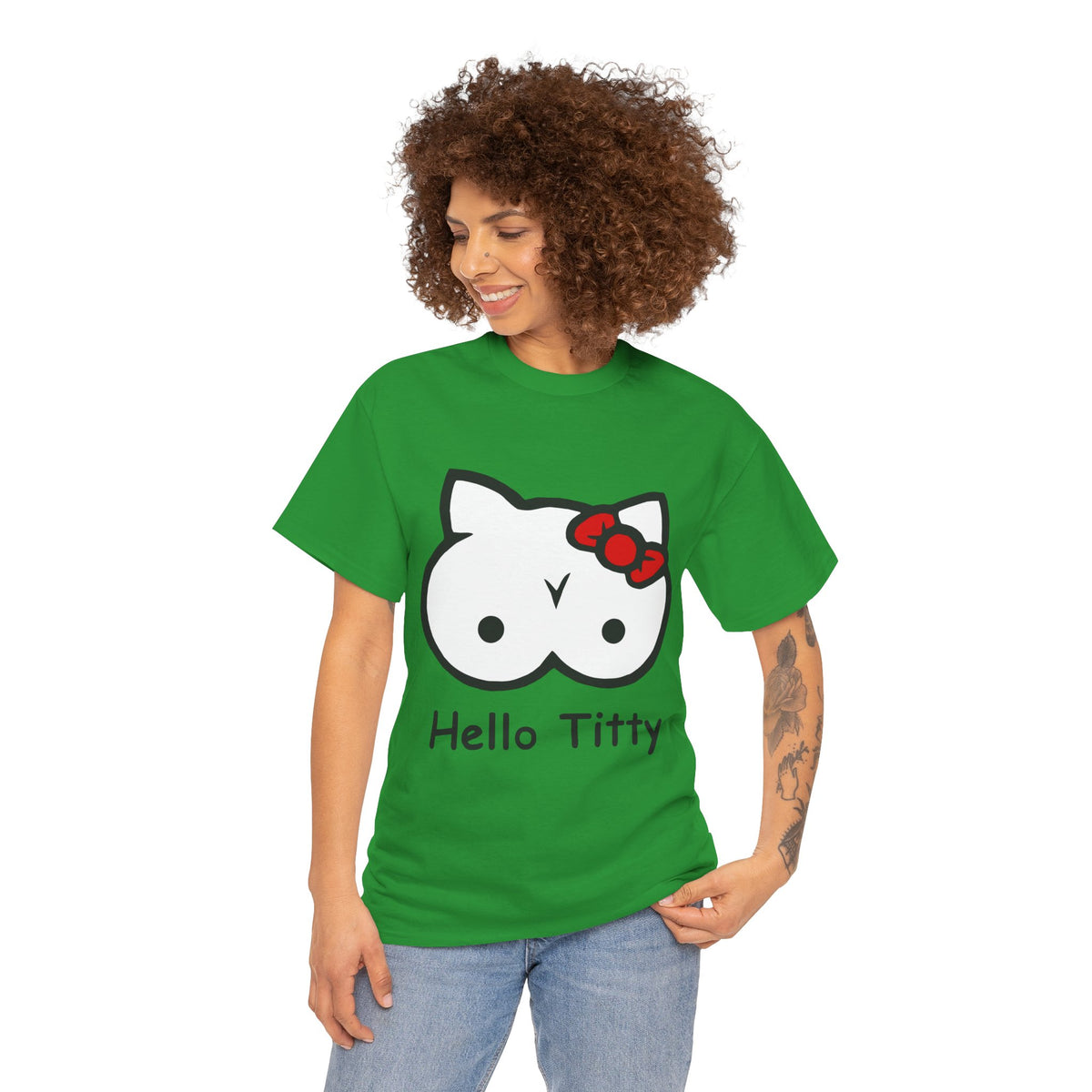 Hello Titty – Funny Offensive Parody T-Shirt