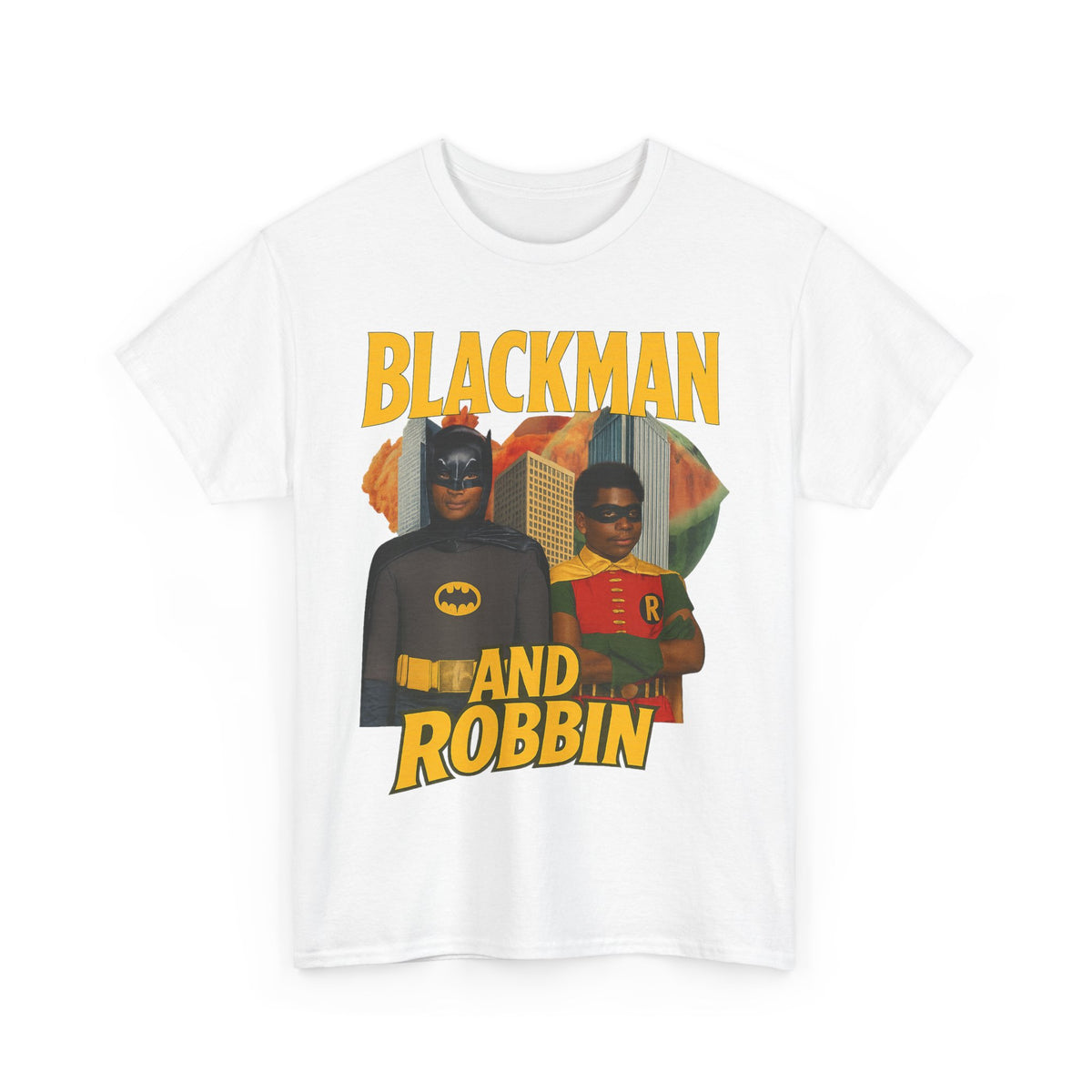 Blackman And Robbin - Superhero Parody Graphic T-Shirt