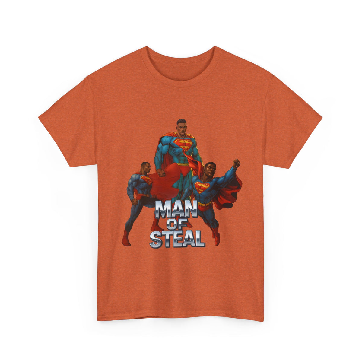 Man of Steal 2 – Funny Superhero Parody T-Shirt