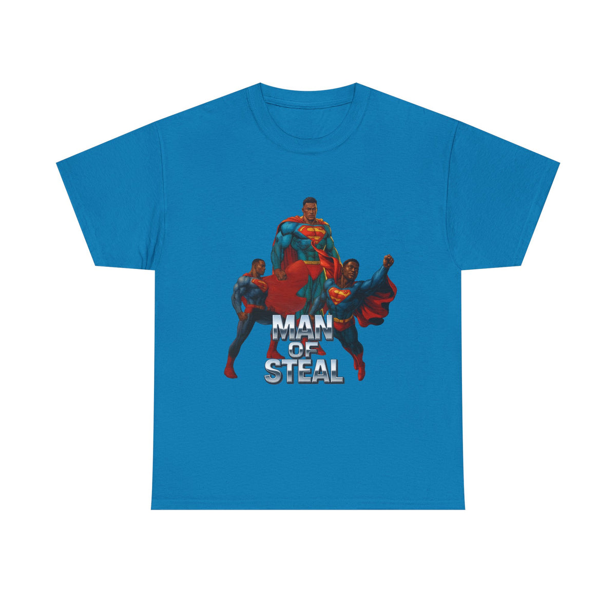 Man of Steal 2 – Funny Superhero Parody T-Shirt