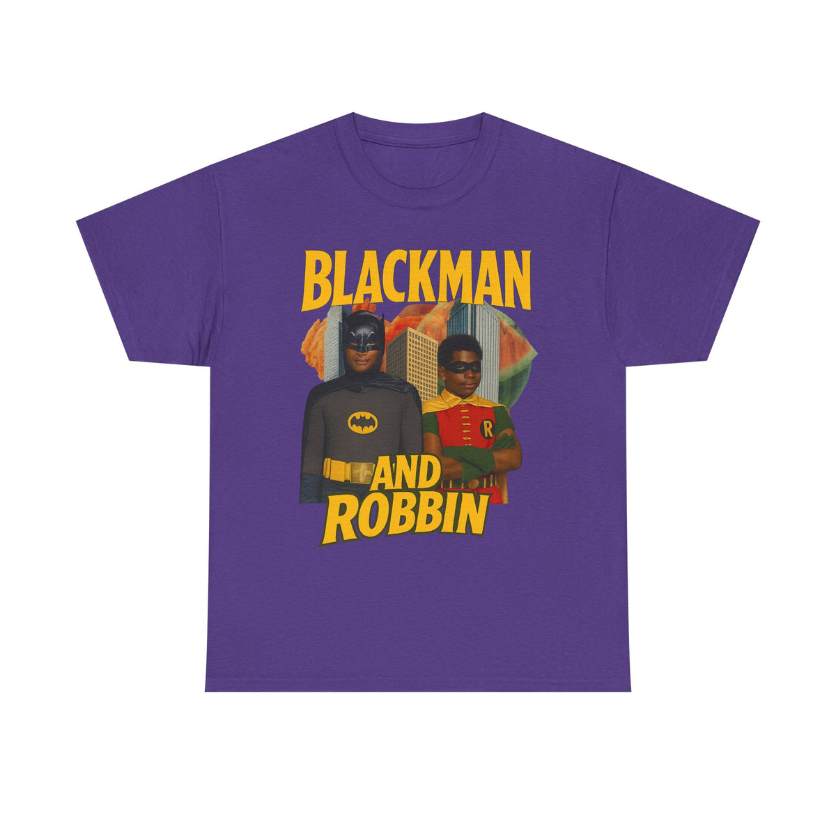Blackman And Robbin - Superhero Parody Graphic T-Shirt