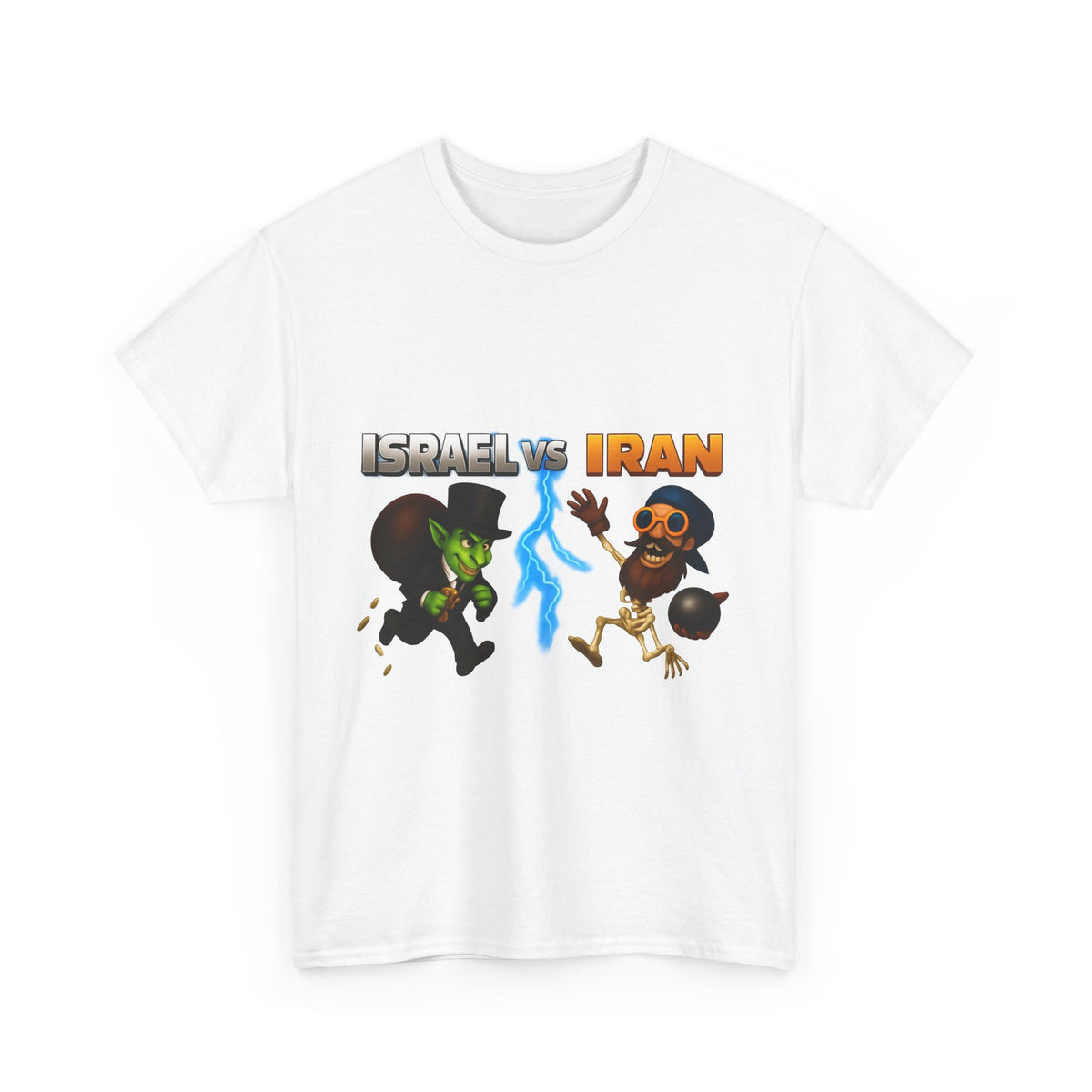 Isreal VS Iran - Funny Geopolitics Meme Graphic T-Shirt