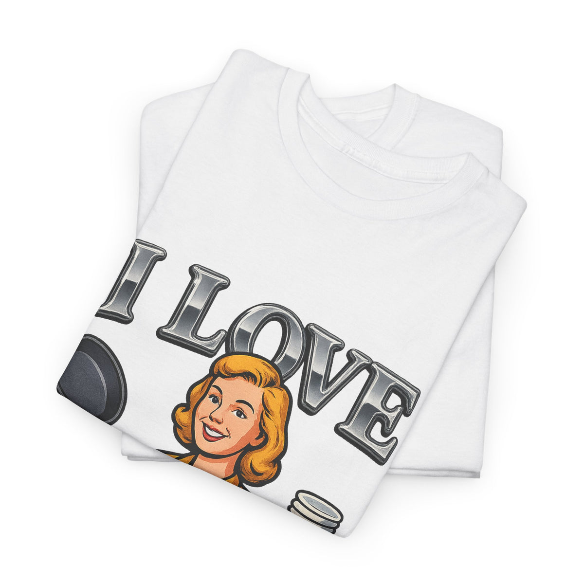 I Love Women's Sports Funny Graphic T-Shirt