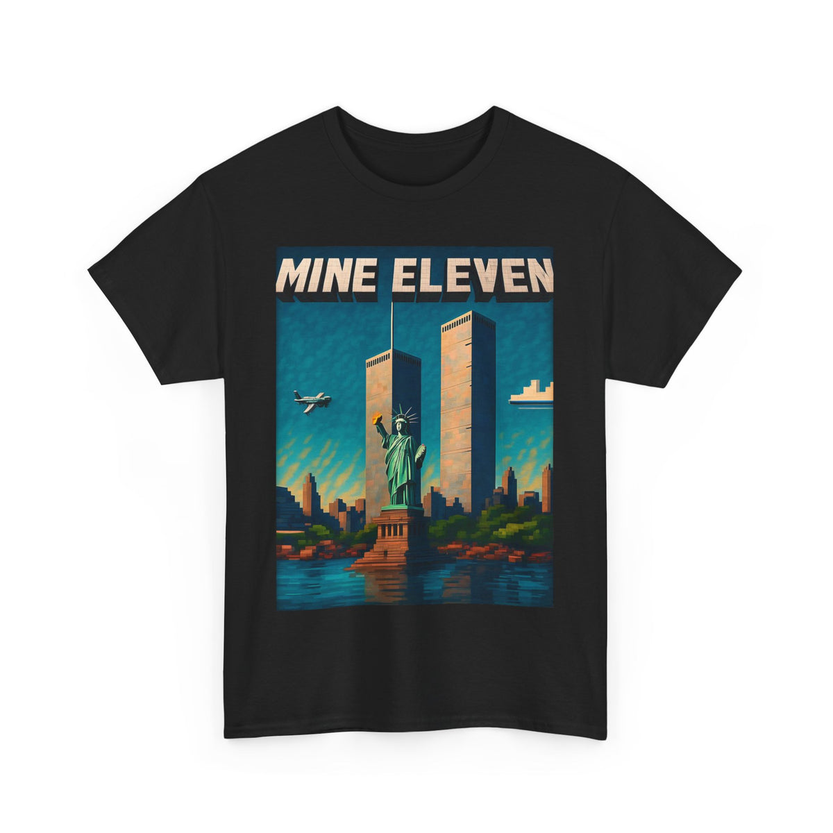 Mine Eleven – Funny Sci-Fi Gamer Parody T-Shirt