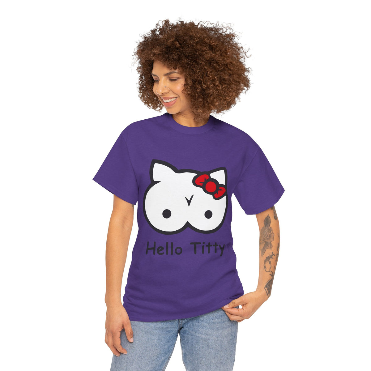 Hello Titty – Funny Offensive Parody T-Shirt