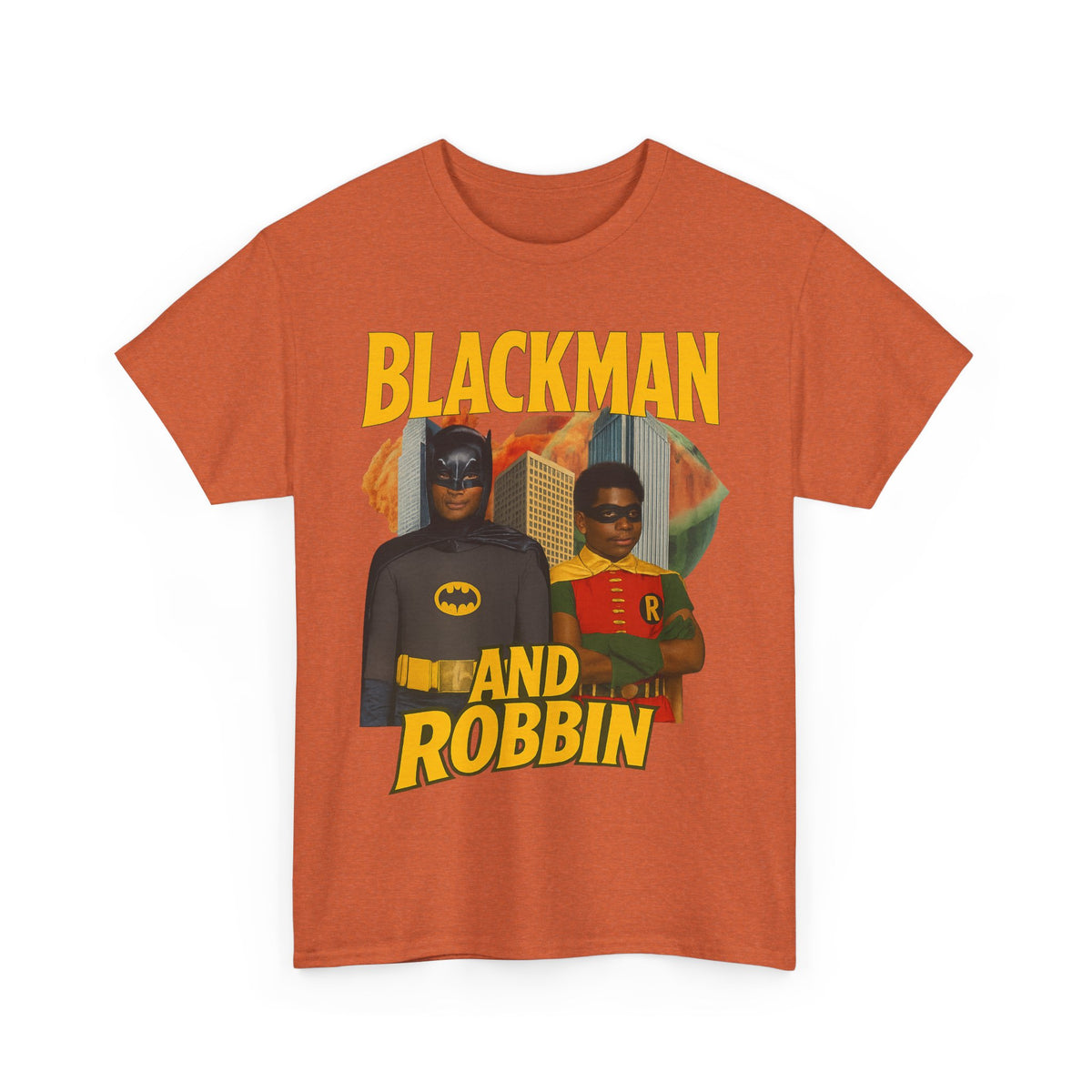 Blackman And Robbin - Superhero Parody Graphic T-Shirt