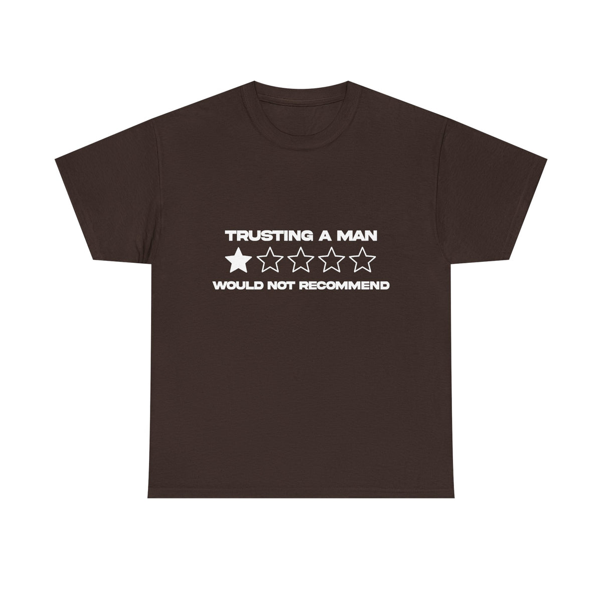 Trusting a man/ would not recommend