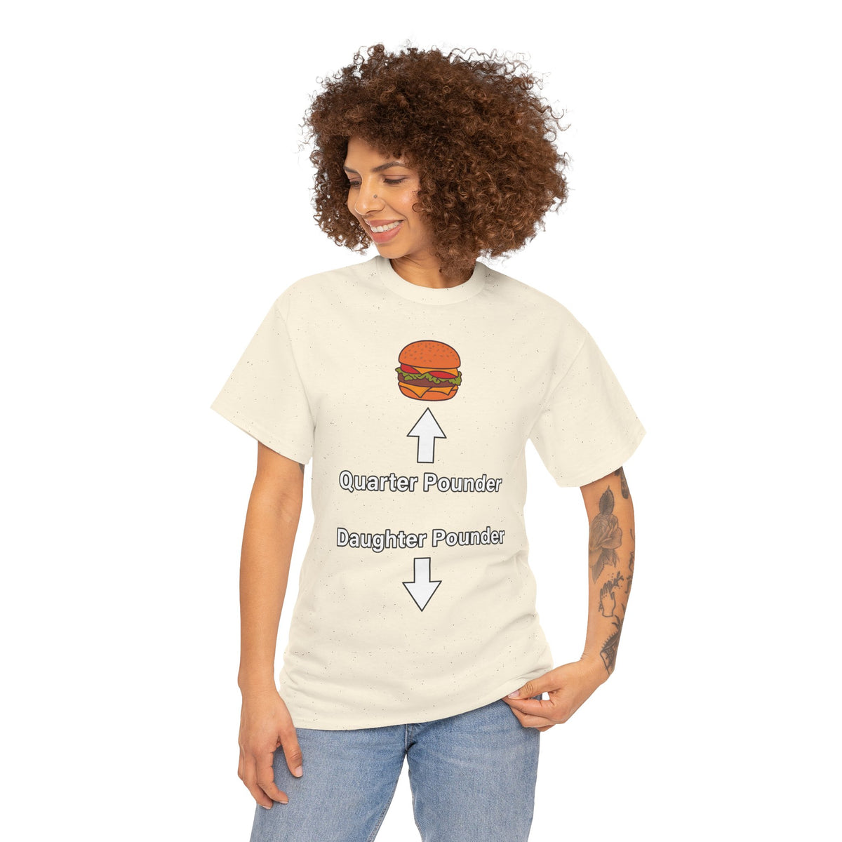 Daughter Pounder Funny Food Graphic T-Shirt