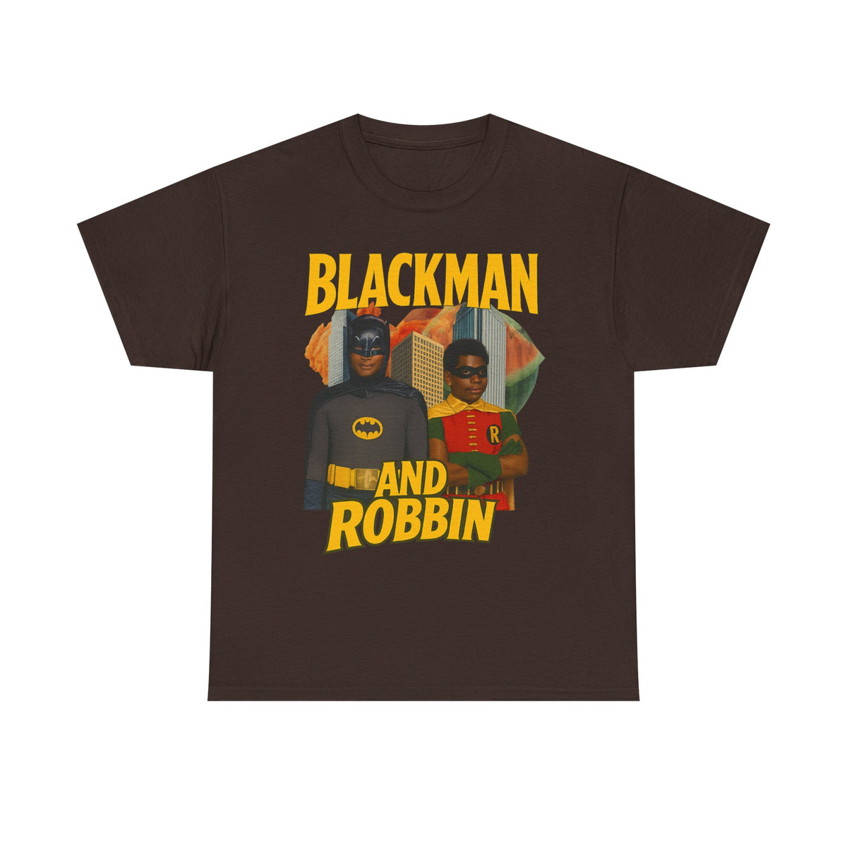 Blackman And Robbin - Superhero Parody Graphic T-Shirt