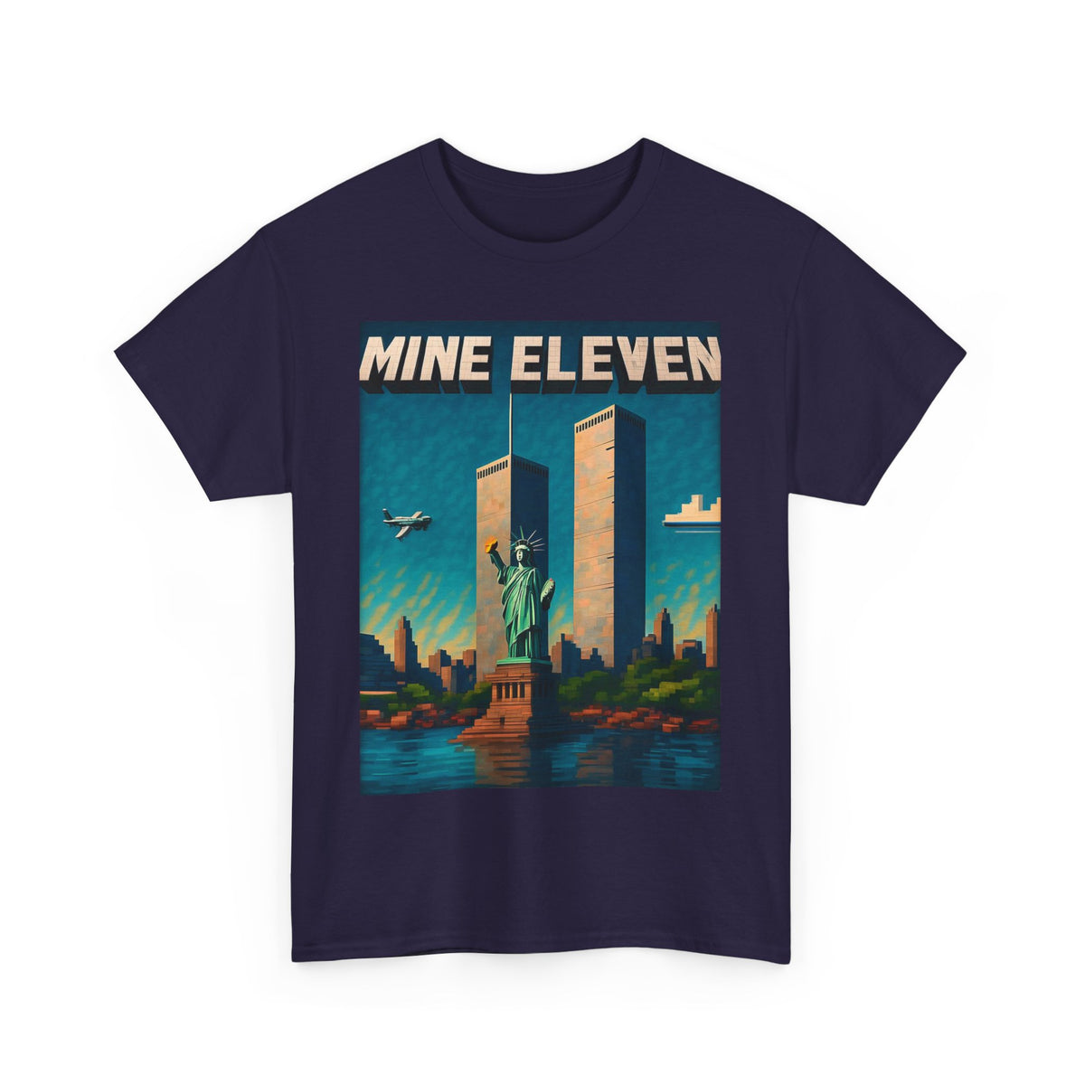 Mine Eleven – Funny Sci-Fi Gamer Parody T-Shirt