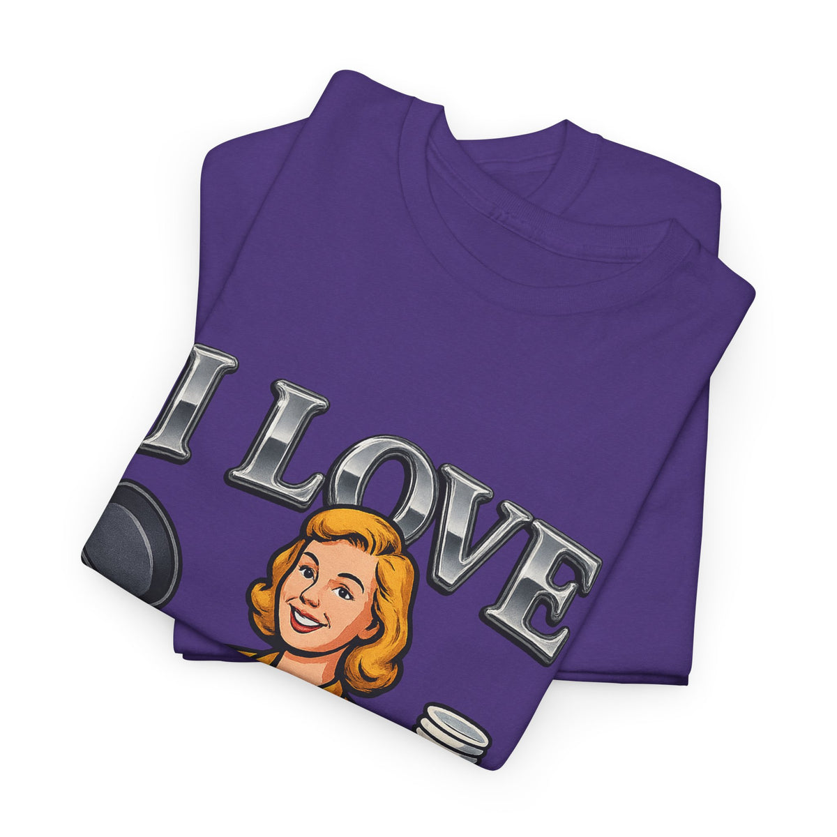 I Love Women's Sports Funny Graphic T-Shirt