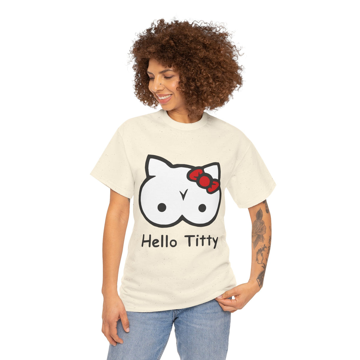 Hello Titty – Funny Offensive Parody T-Shirt
