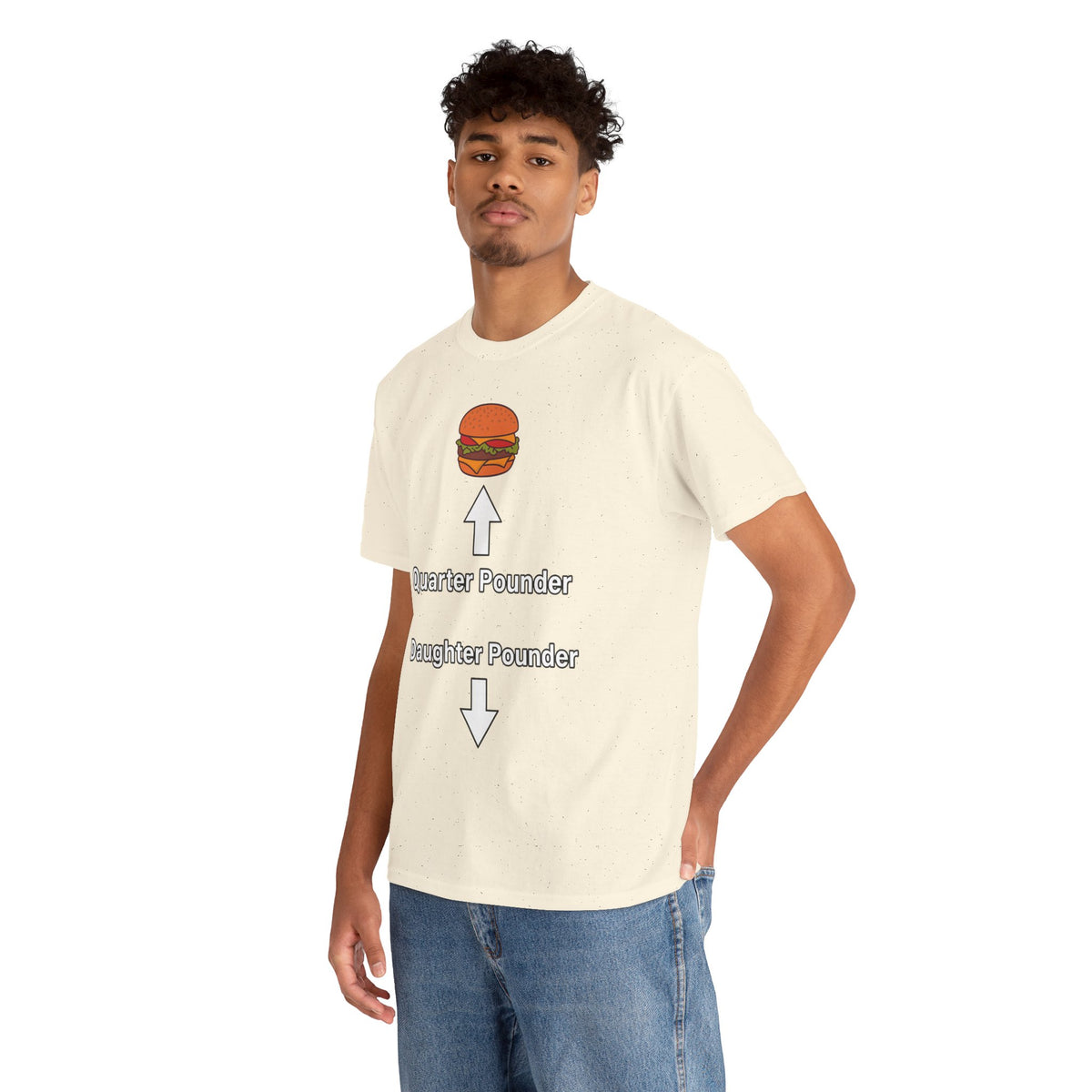 Daughter Pounder Funny Food Graphic T-Shirt