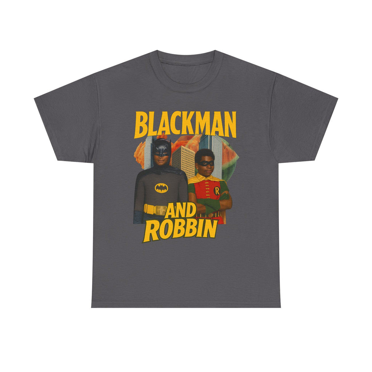 Blackman And Robbin - Superhero Parody Graphic T-Shirt