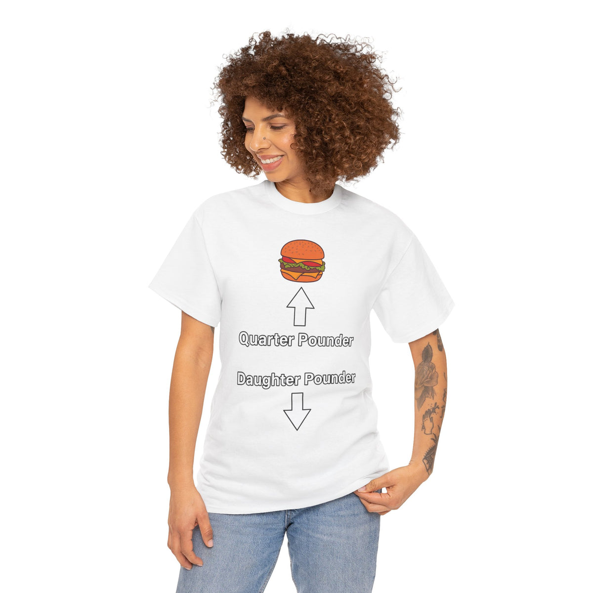Daughter Pounder Funny Food Graphic T-Shirt
