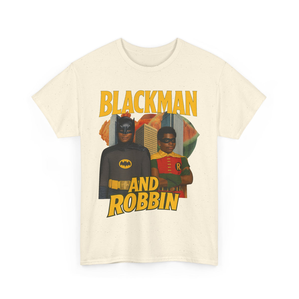 Blackman And Robbin - Superhero Parody Graphic T-Shirt