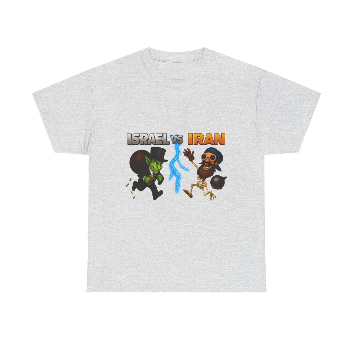 Isreal VS Iran - Funny Geopolitics Meme Graphic T-Shirt