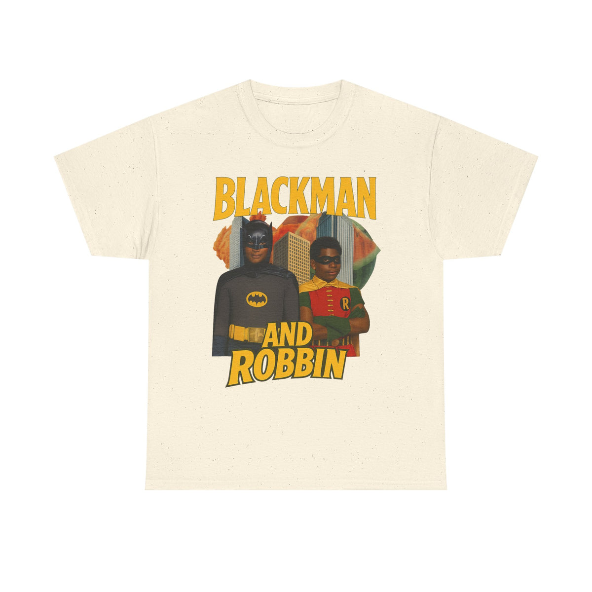 Blackman And Robbin - Superhero Parody Graphic T-Shirt